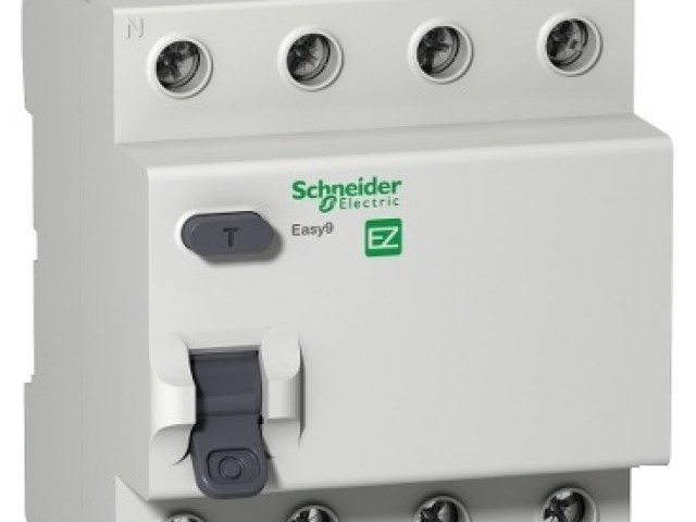 Rccb EZ9R34425 4P 400V schneider