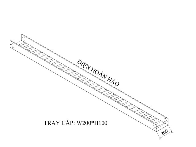 KHAY CÁP W200 H100