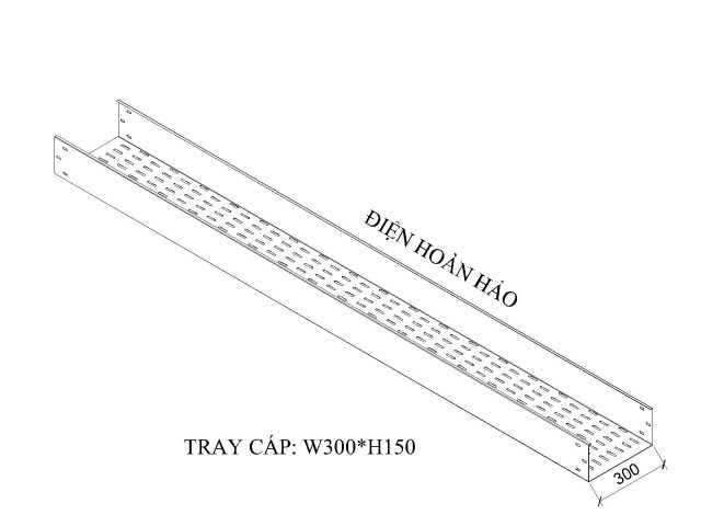 KHAY CÁP W300 H150