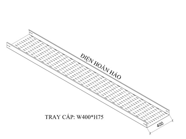 KHAY CÁP W400 H75