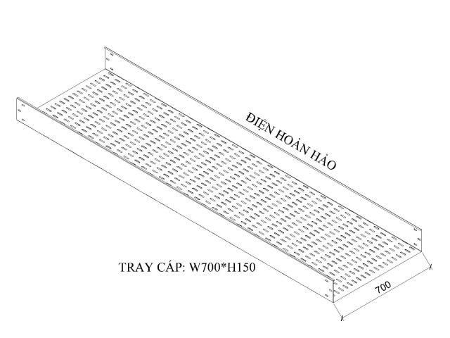 KHAY CÁP W700 H150