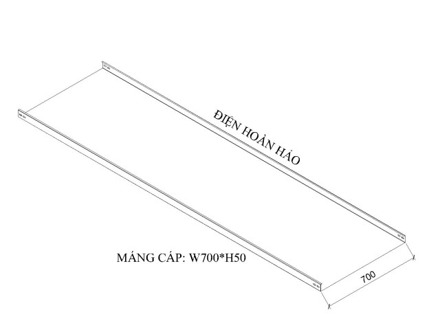 Máng cáp W700 H50