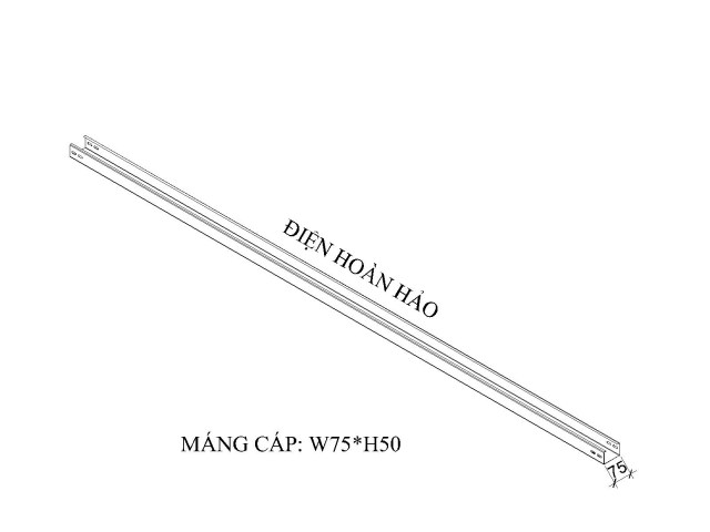 Máng cáp W75 H50
