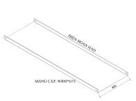 Máng cáp W800 H75